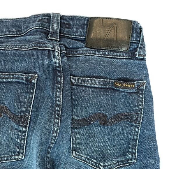 Nudie Jeans Co. Men's Pipe Led Rinse Indigo Black Skinny Denim Jeans Size 30 - Picture 1 of 10